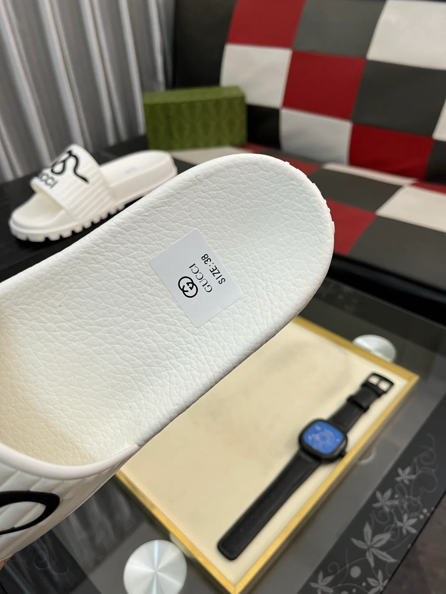 Men's men's shoes💰260⌚️⌚️ＧＵＣＣＩ.Gucci.Official website 1:1 popular slippers hot sale! Original original material 🩴 SIZE: 38-46 (45.46 non-refundable)